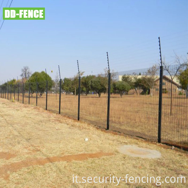 Recinzione di sicurezza elettrica ad alta tensione recinzione elettrica con sistema di allarme come barriera fisica